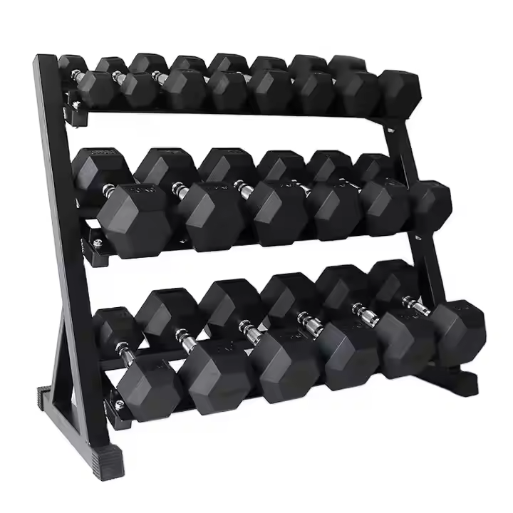 Three-Layer Steel Dumbbell Stand