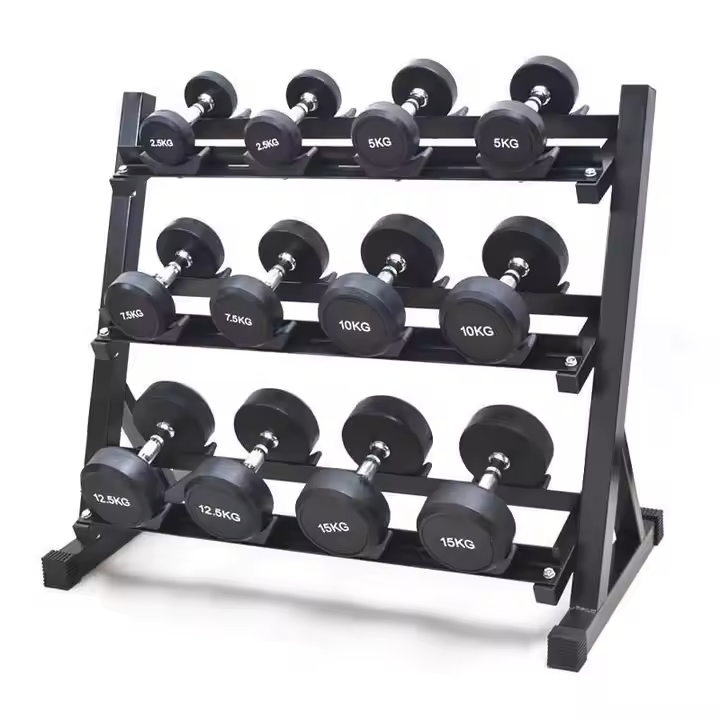 Three-Layer Steel Dumbbell Stand