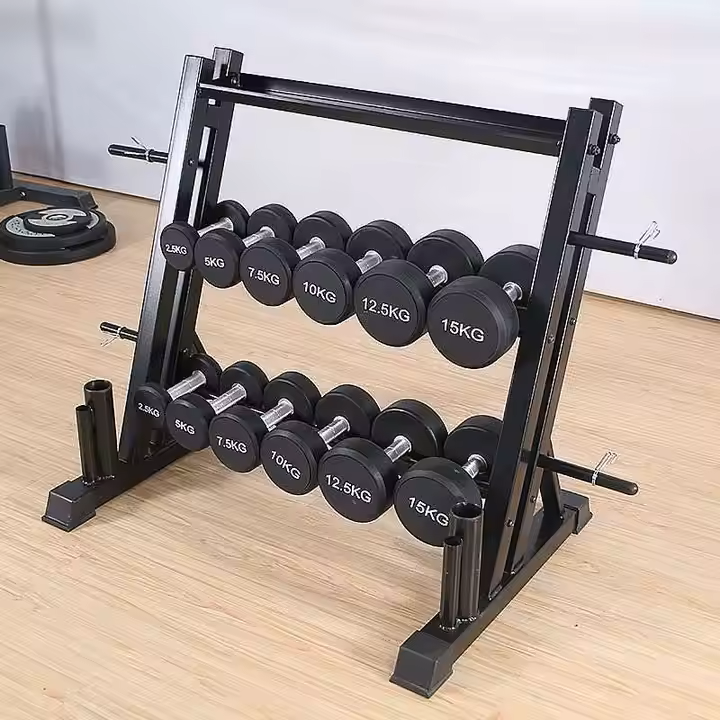 Three-Layer Steel Dumbbell Stand